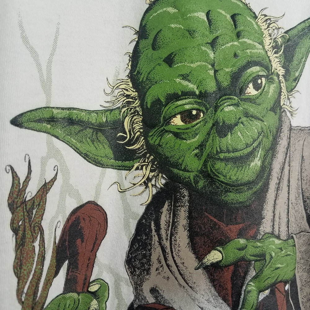 Vintage 90s Star Wars Yoda Shirt.